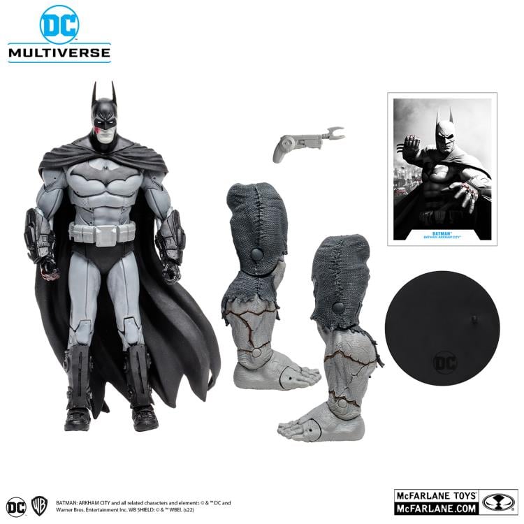 [On Order] Batman: Arkham City DC Multiverse Gold Label Batman (Black & White) Exclusive Action Figure (Collect to Build: Solomon Grundy)