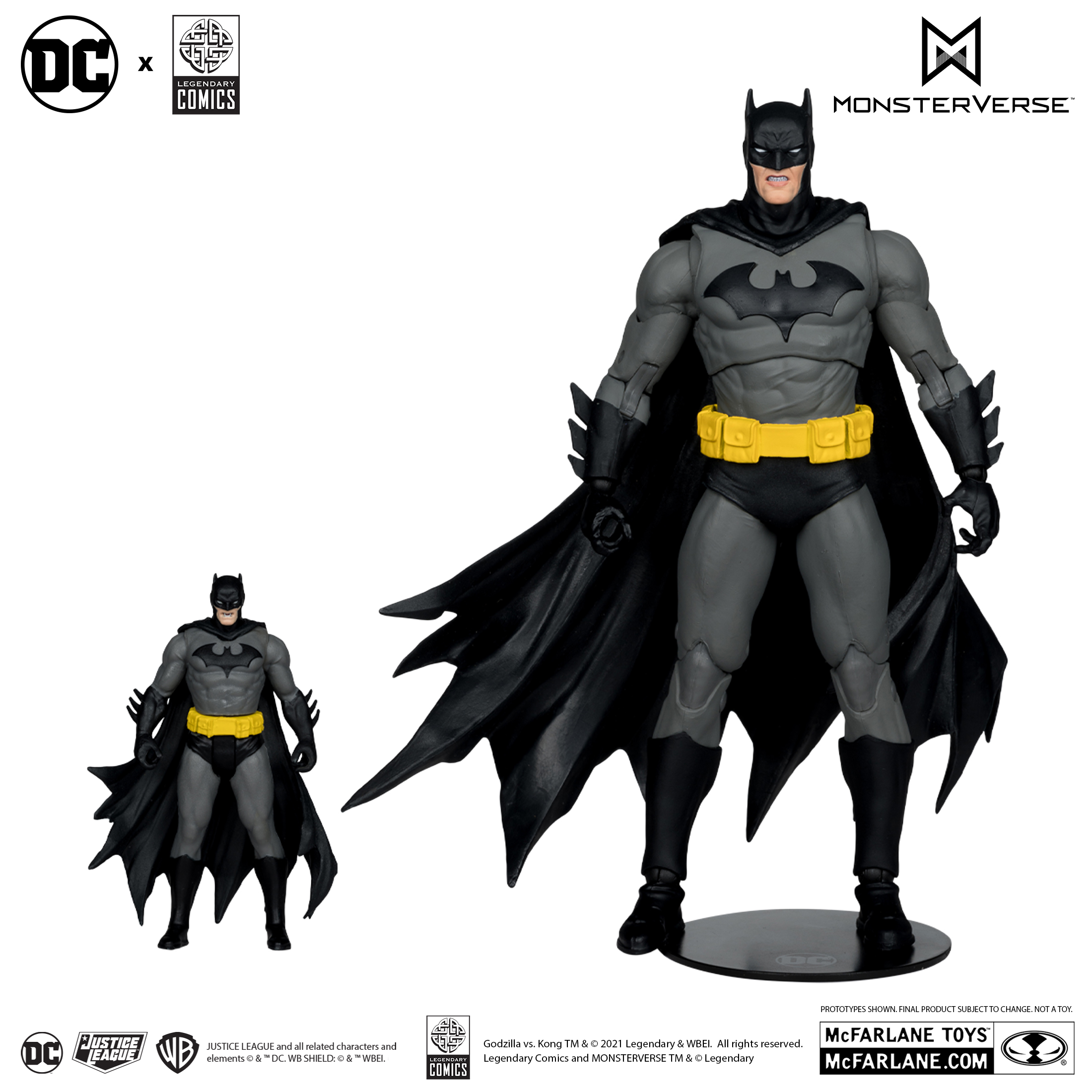 [On Order] Justice League vs. Godzilla vs. Kong DC Multiverse Batman vs. Kong Action Figure Two-Pack