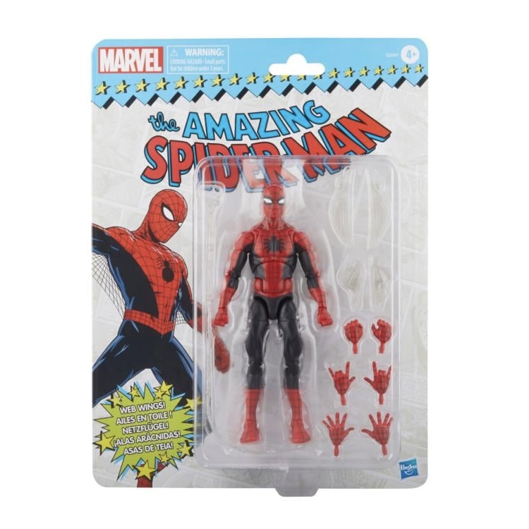 [On Order] The Amazing Spider-Man Marvel Legends Retro Collection Spider-Man Action Figure