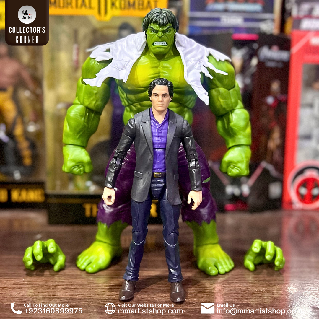 [In Stock] Marvel Legends Bruce Banner & Hulk Collector’s Corner Exclusive Customised 2 Pack
