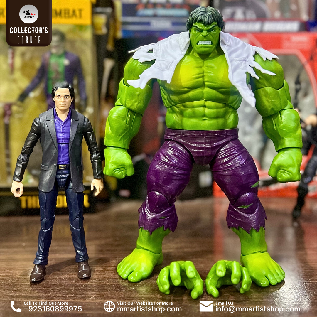 [In Stock] Marvel Legends Bruce Banner & Hulk Collector’s Corner Exclusive Customised 2 Pack