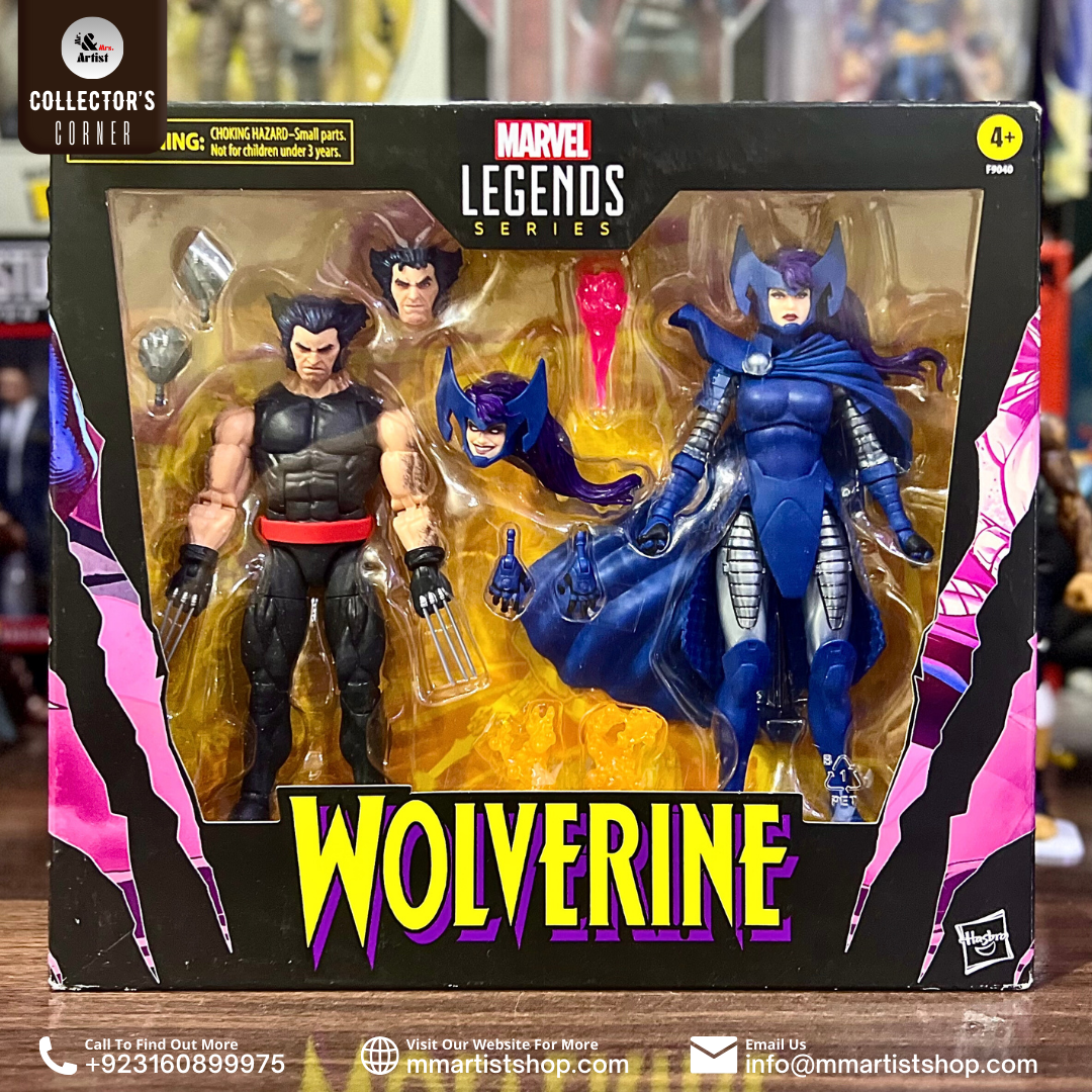 [In Stock] Wolverine 50th Anniversary Marvel Legends Wolverine and Psylocke Action Figure Two-Pack
