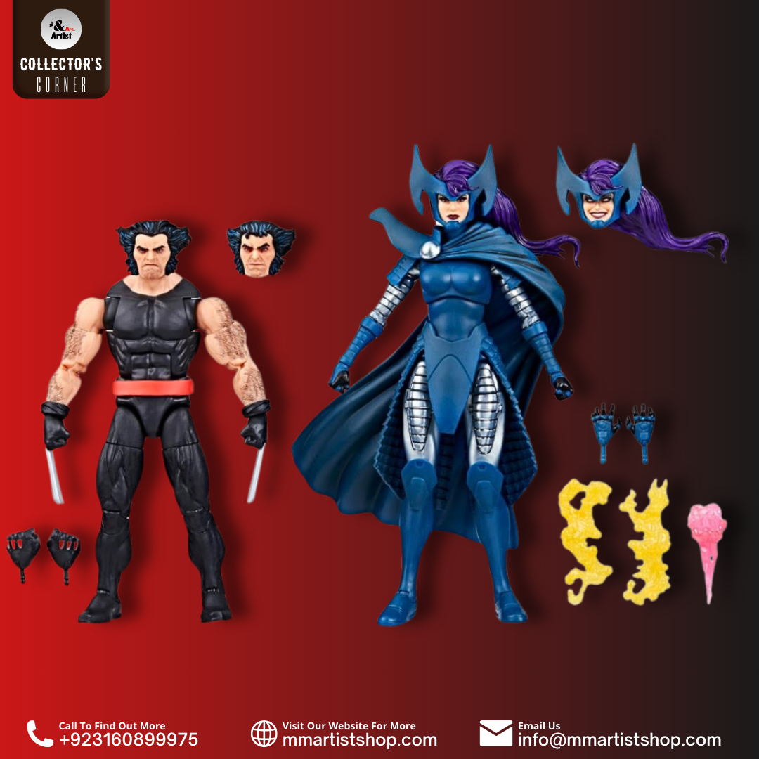 [In Stock] Wolverine 50th Anniversary Marvel Legends Wolverine and Psylocke Action Figure Two-Pack