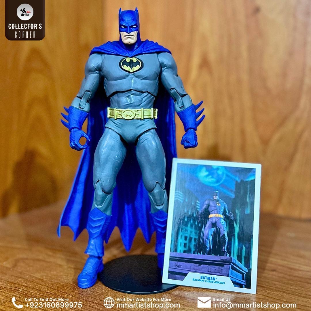 [Pre-Owned] DC Multiverse Three Joker Batman Action Figure w/ Art Card & Base