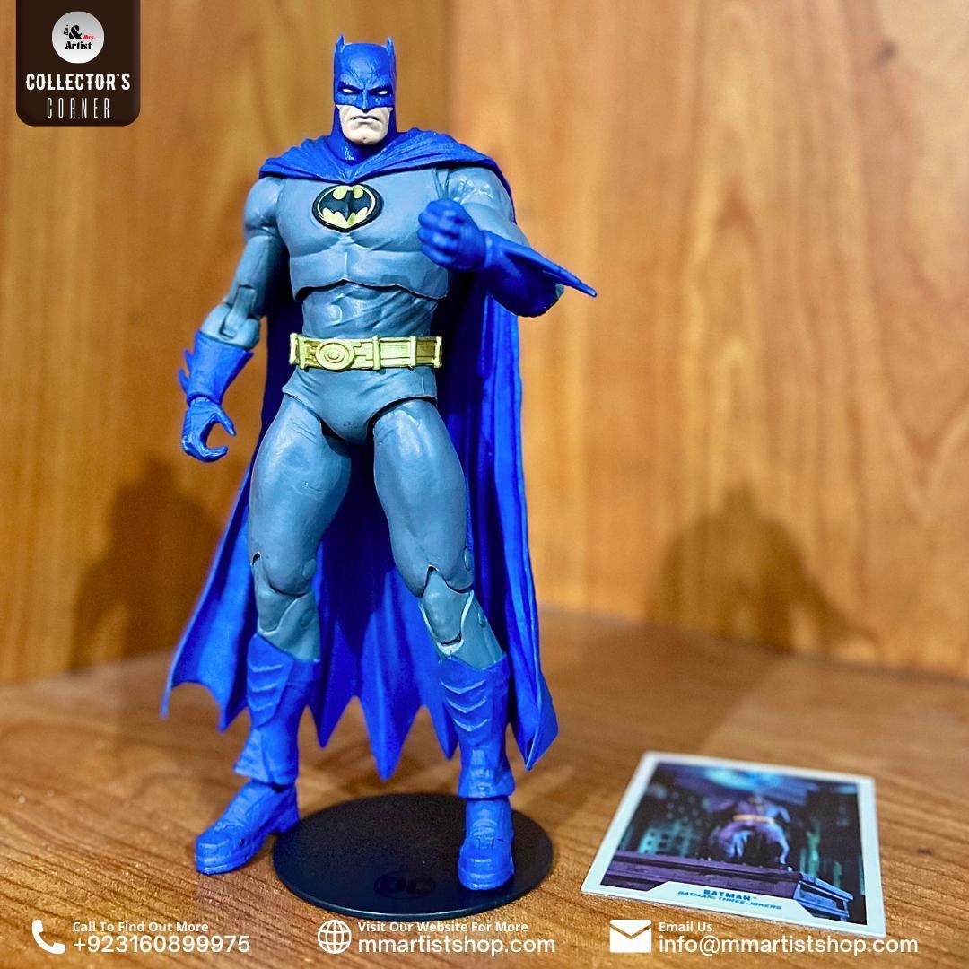 [Pre-Owned] DC Multiverse Three Joker Batman Action Figure w/ Art Card & Base