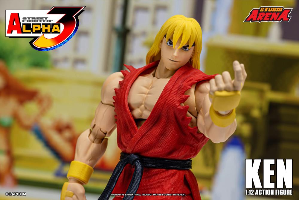[In Stock] Street Fighter Alpha 3 Storm Arena Ken 1/12 Scale Action Figure