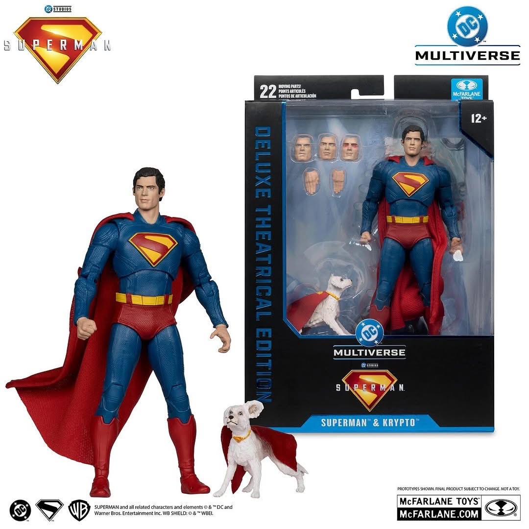 Superman (2025) DC Multiverse Superman & Krypto (Deluxe Theatrical Edition) Action Figure