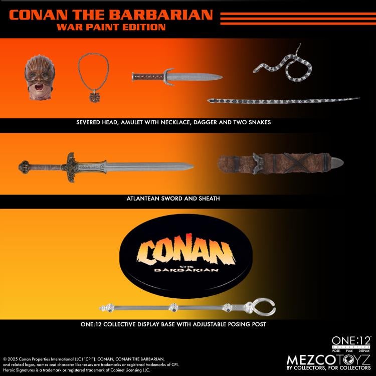 [Pre-Order] Conan the Barbarian (1982) One:12 Collective Conan (War Paint Edition) Action Figure