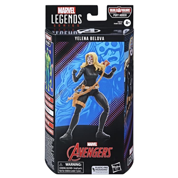 [In Stock] The Avengers (Classic Comic) Marvel Legends Yelena Belova Black Widow Action Figure (Puff Adder BAF)