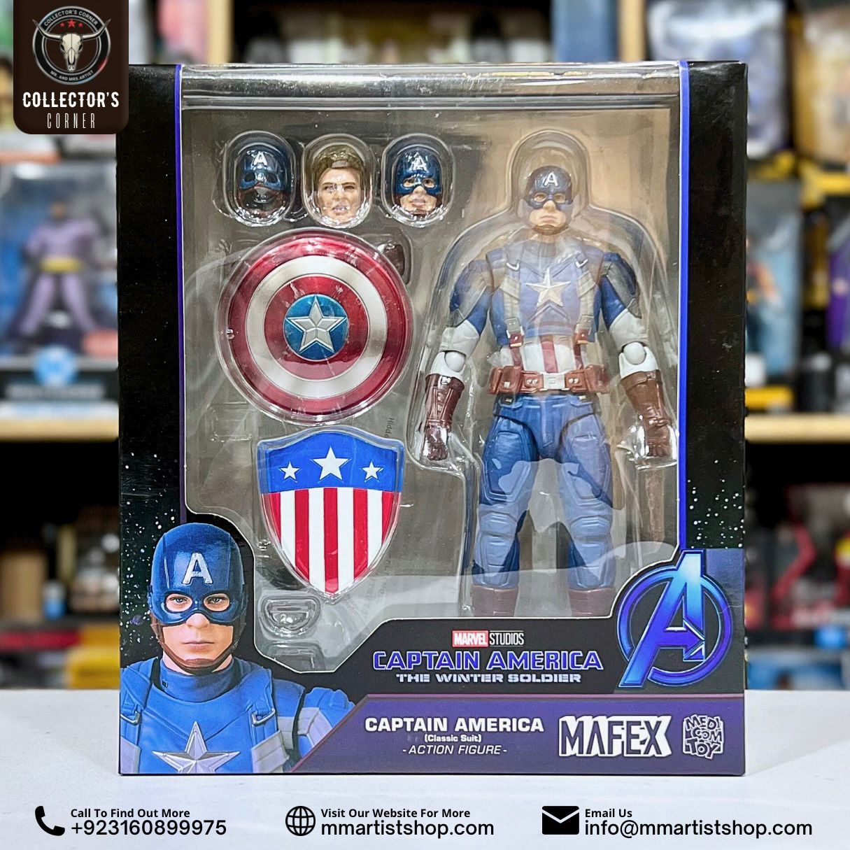Captain America: The Winter Soldier MAFEX No.220 Captain America (Classic Suit) Action Figure
