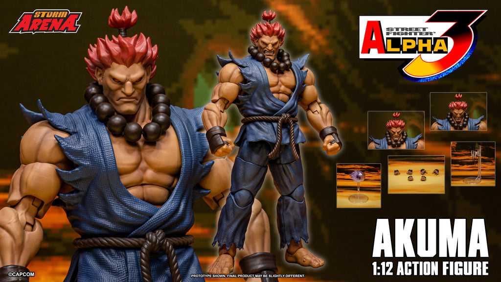 [Pre-Order] Street Fighter Alpha 3 Storm Arena Akuma 1/12 Scale Action Figure