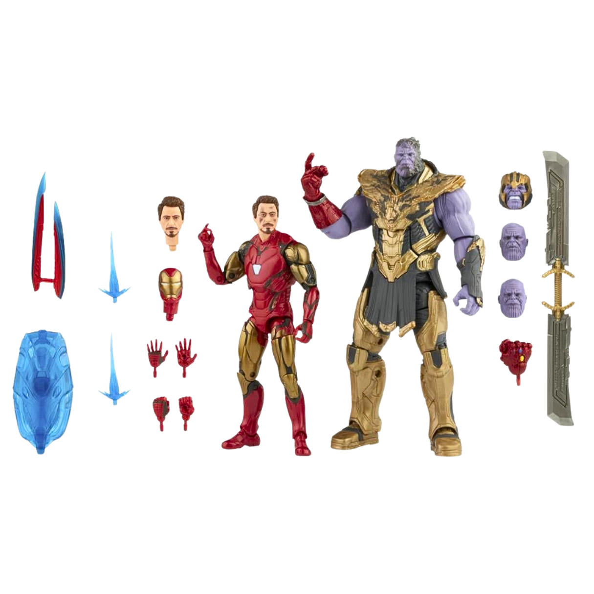 Avengers: Endgame Marvel Legends The Infinity Saga Iron Man Mark 85 & Thanos Action Figure Two-Pack