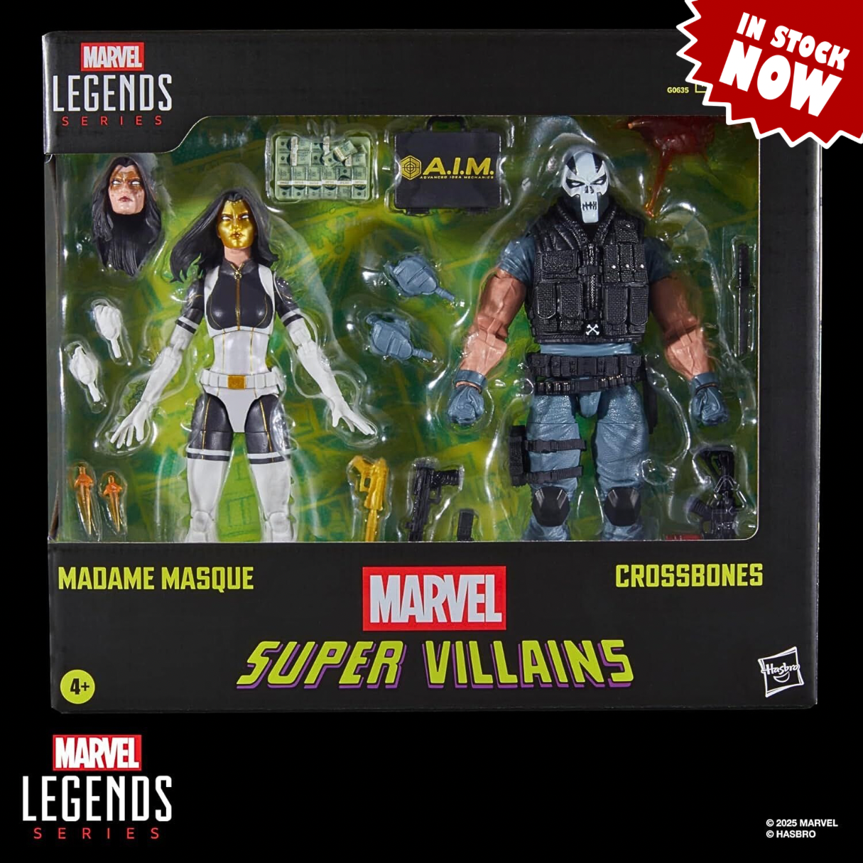 Amazon Exclusive Marvel Legends Series Madame Masque & Crossbones Marvel Super-Villains Comics Collectible 2-Pack