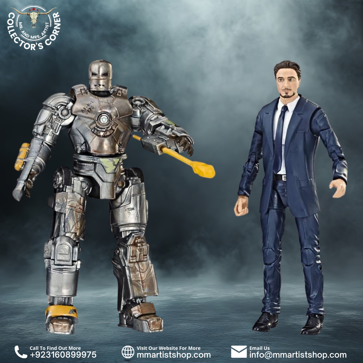 Marvel Studios: The First Ten Years Marvel Legends Tony Stark & Mark I Two-Pack