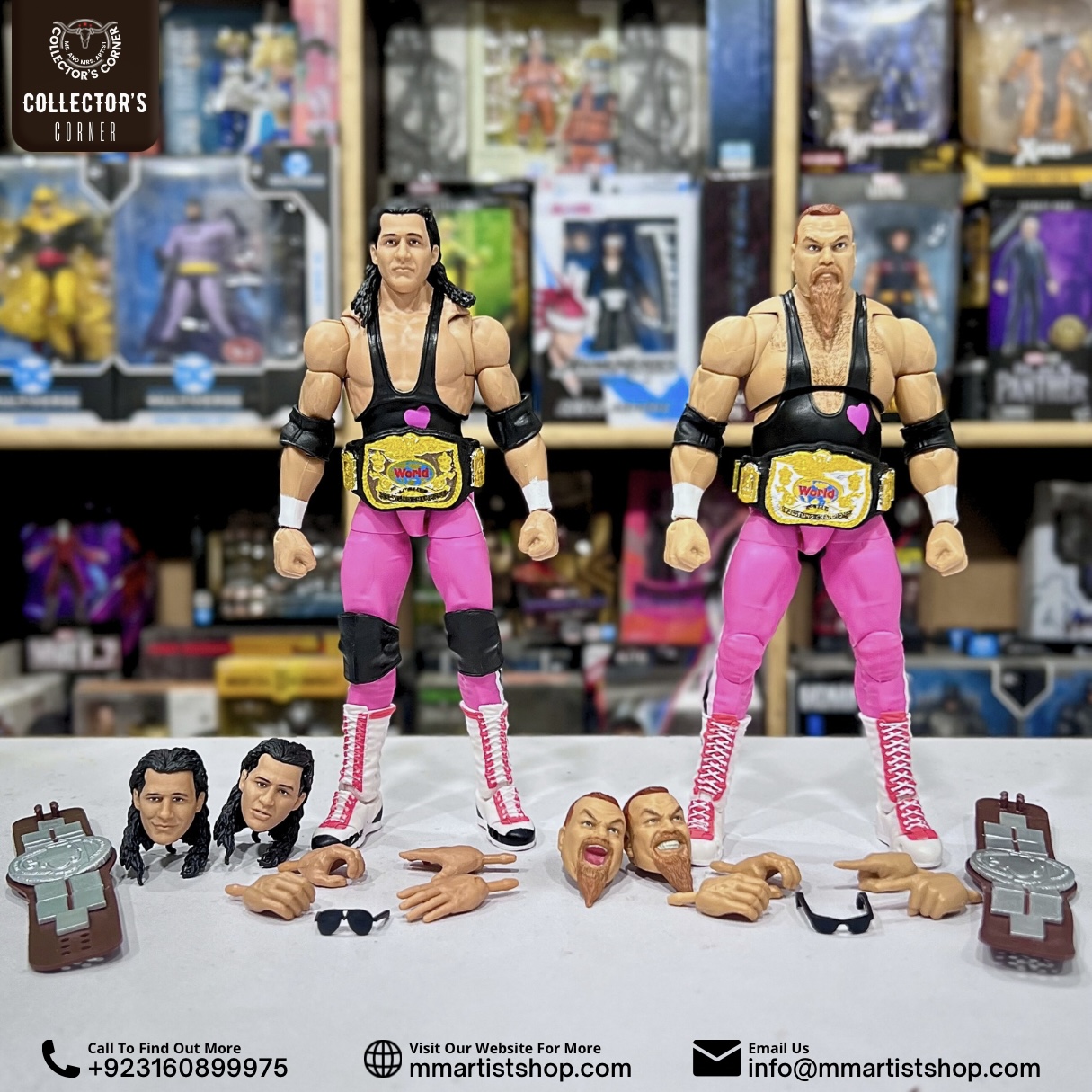 WWE Coliseum Collection Hart Foundation 2 Pack