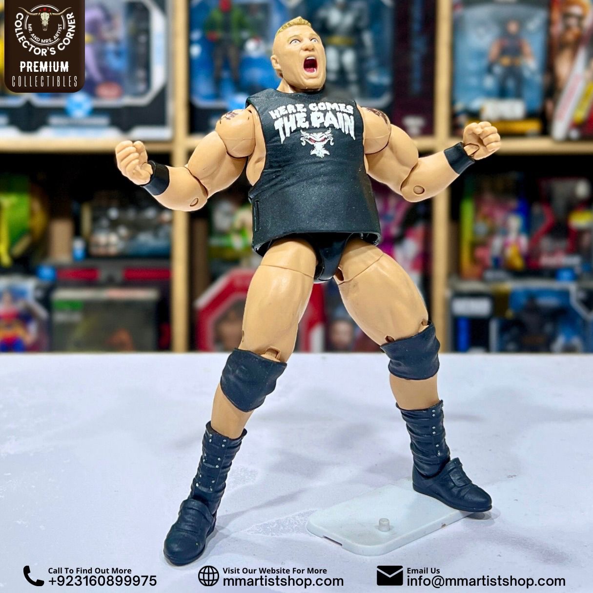 WWE Elite Series Here Comes The Pain Brock Lesnar Action Figure