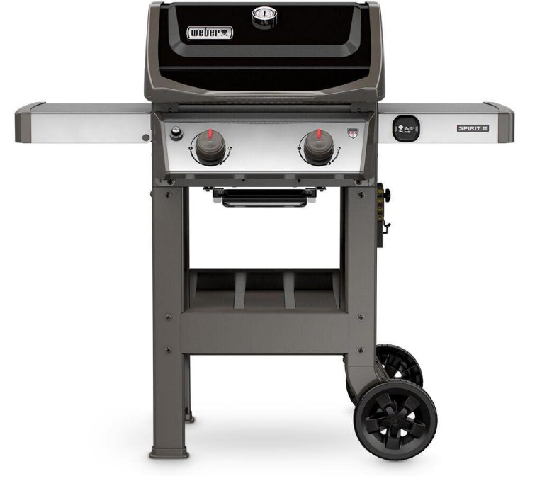 Spirit II E-210 2-Burner Liquid Propane Grill, 48 x 26 x 57 inches, Black