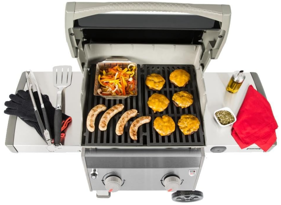 Spirit II E-210 2-Burner Liquid Propane Grill, 48 x 26 x 57 inches, Black
