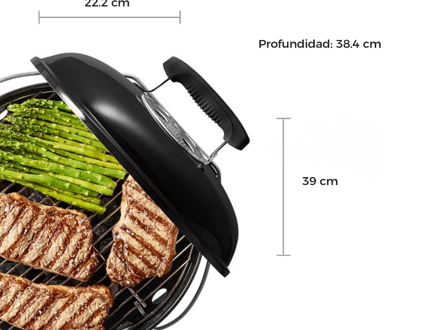 Smokey Joe 14-Inch Portable Grill, Black