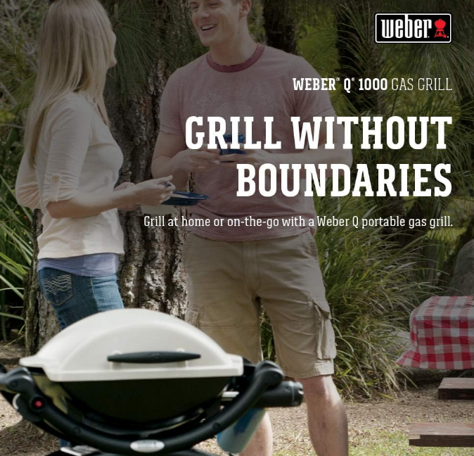 Q1000 Liquid Propane Grill, Titanium