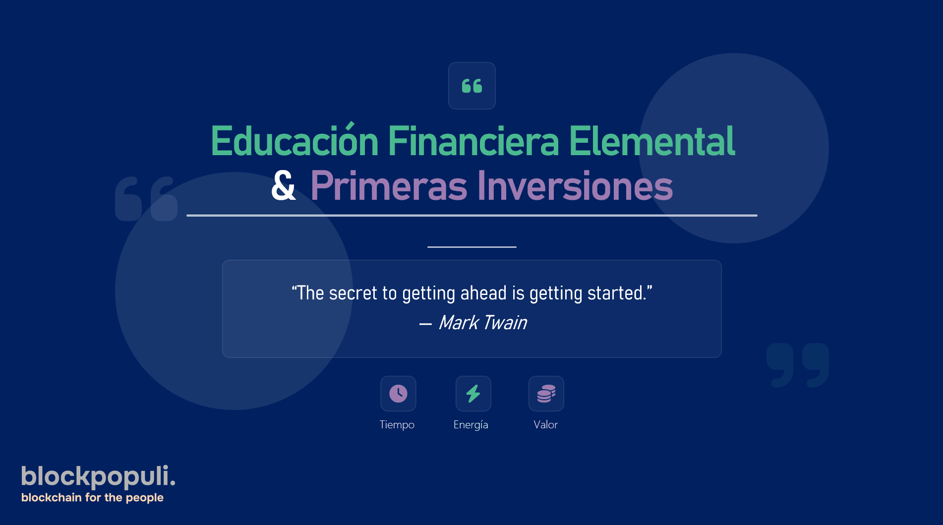Educación Financiera Elemental & Primeras Inversiones