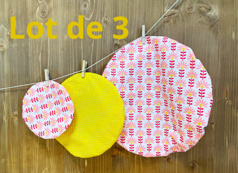 Lots de 3 charlottes couvre plats alimentaire