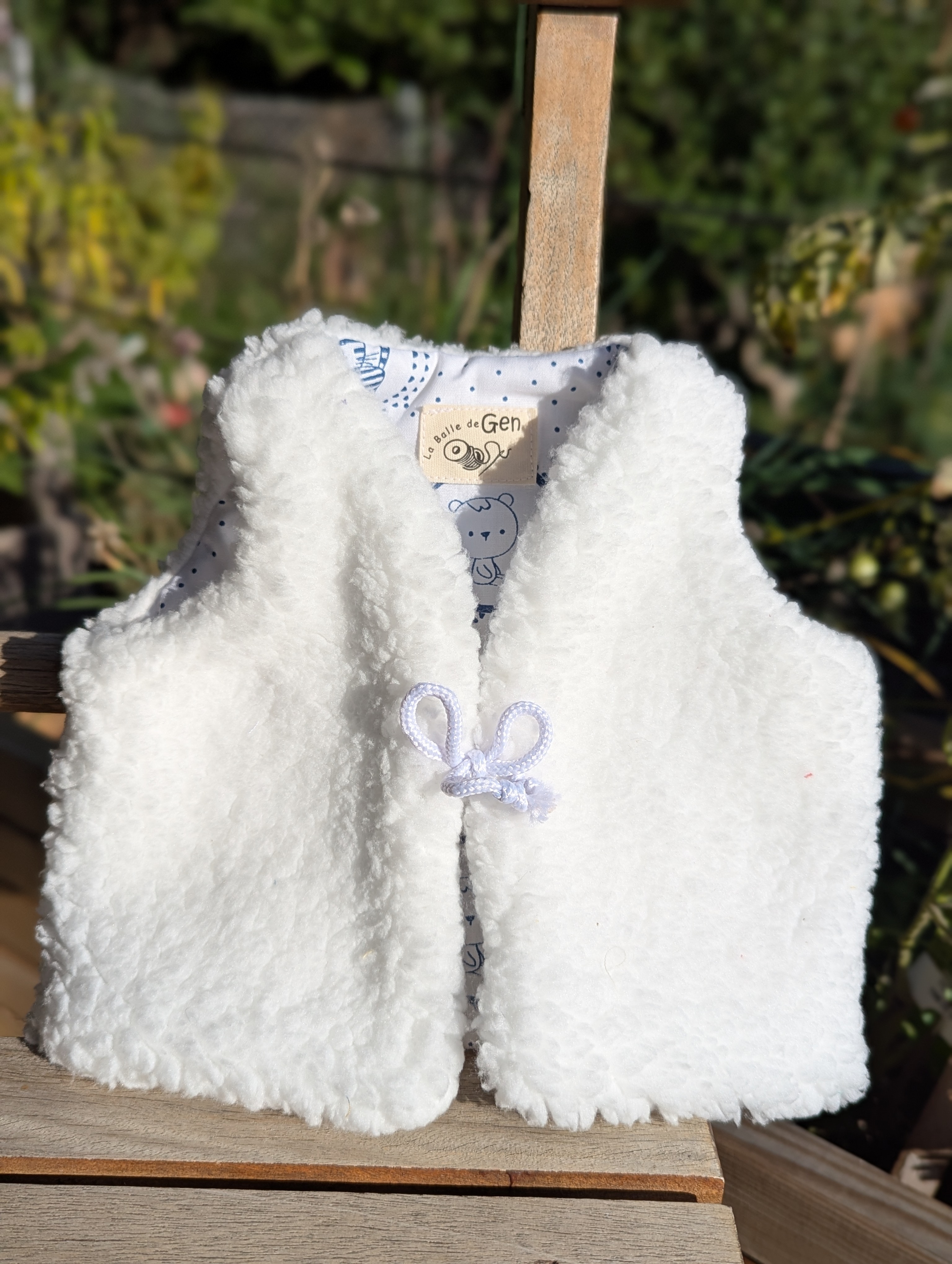 Gilet type BERGER - Blanc Bleu
