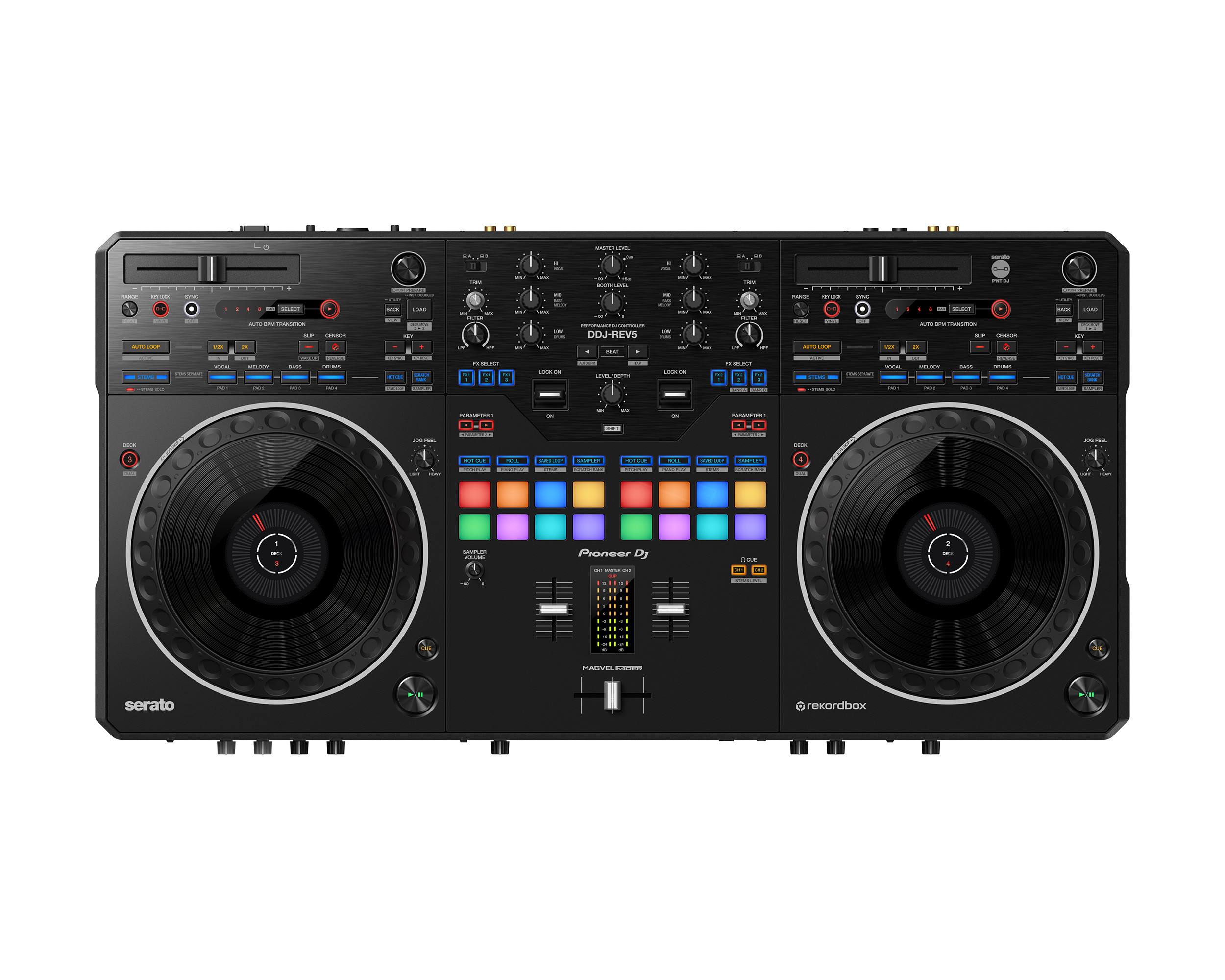 Pioneer DJ DDJ-REV5 2-Channel Battle-Style DJ Controller