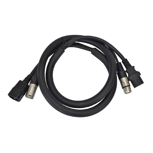 3-Pin DMX & IEC Combination Cable