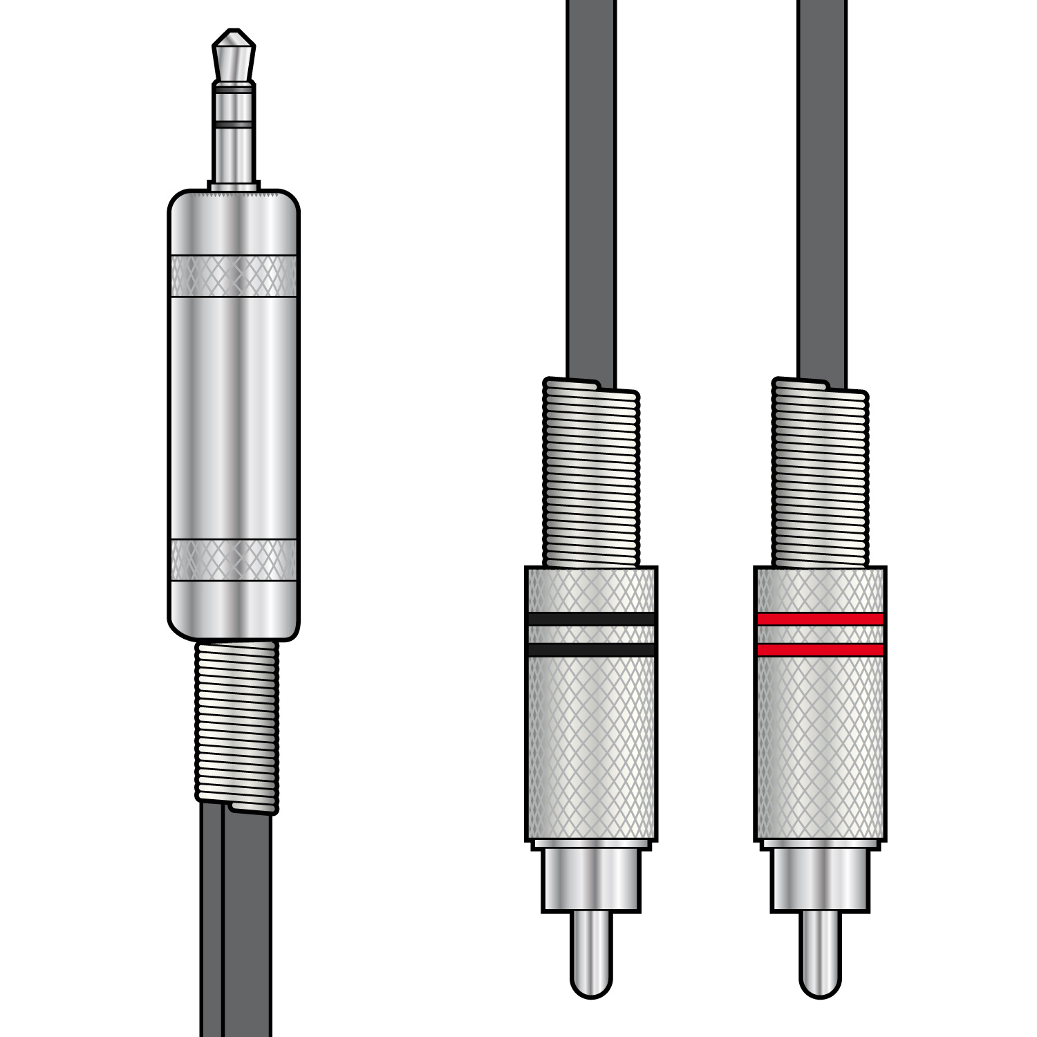 3.5mm Jack to Dual RCA Lead