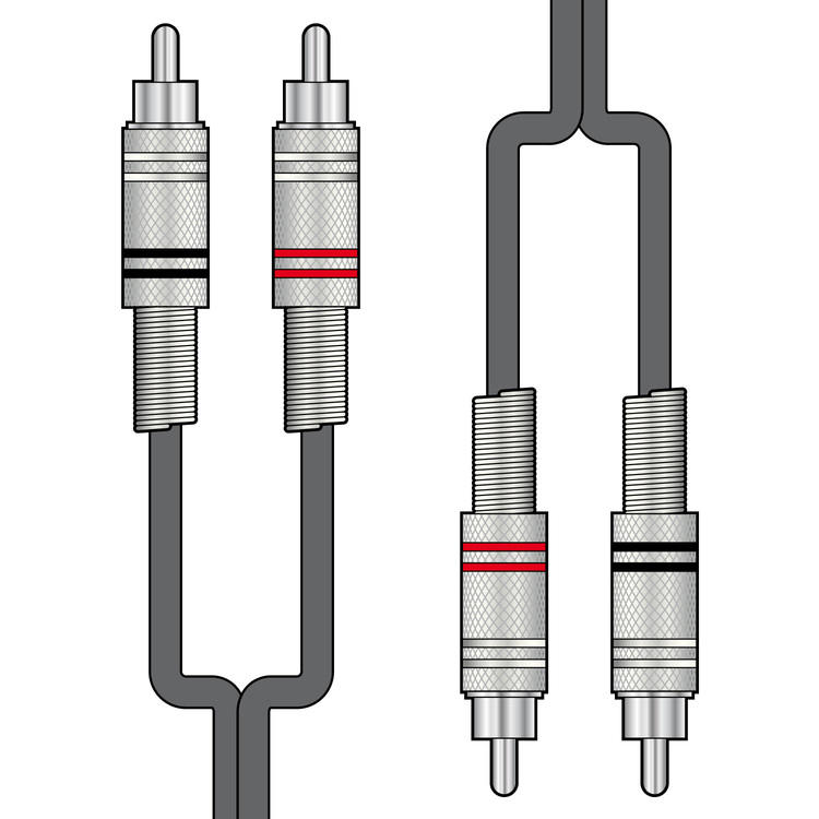 Dual RCA to Dual RCA Lead