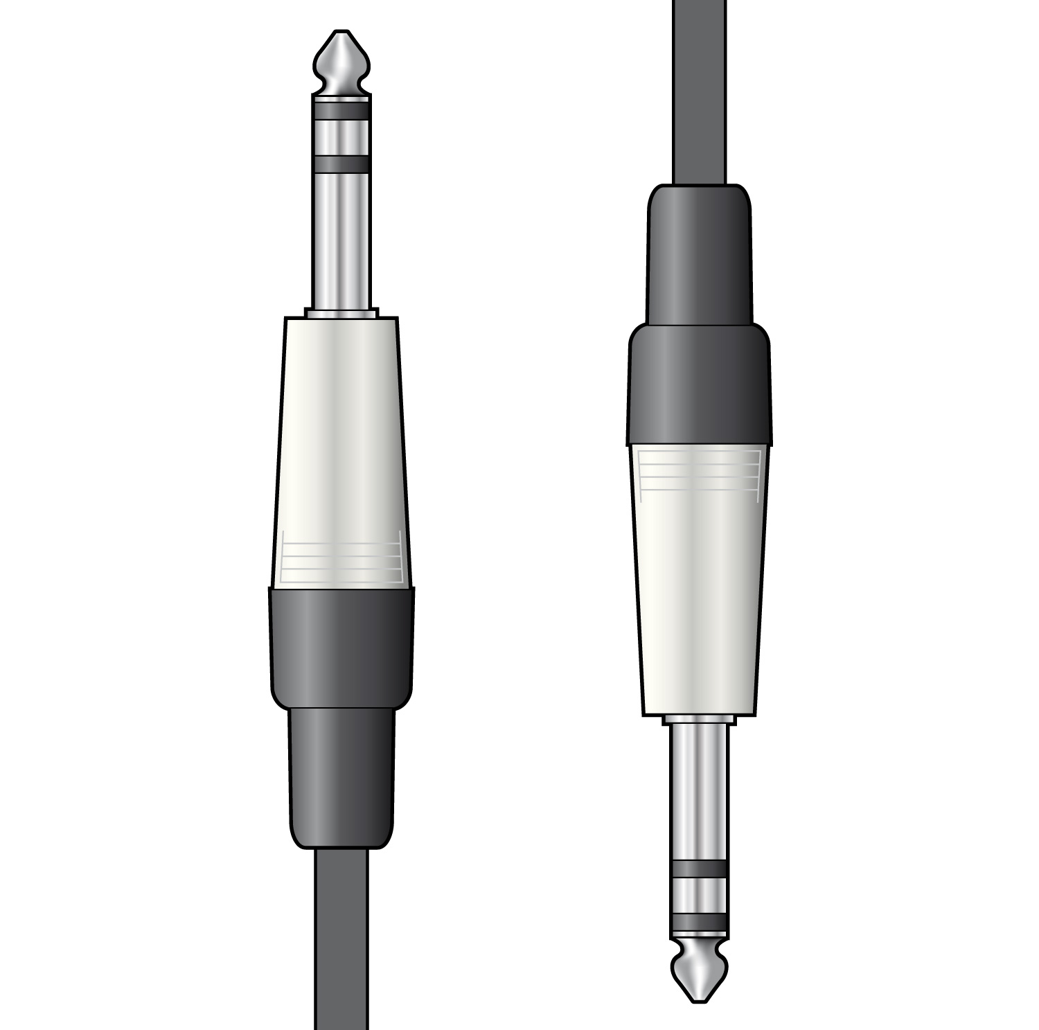 6.35mm TRS Jack to 6.35mm TRS Jack Lead