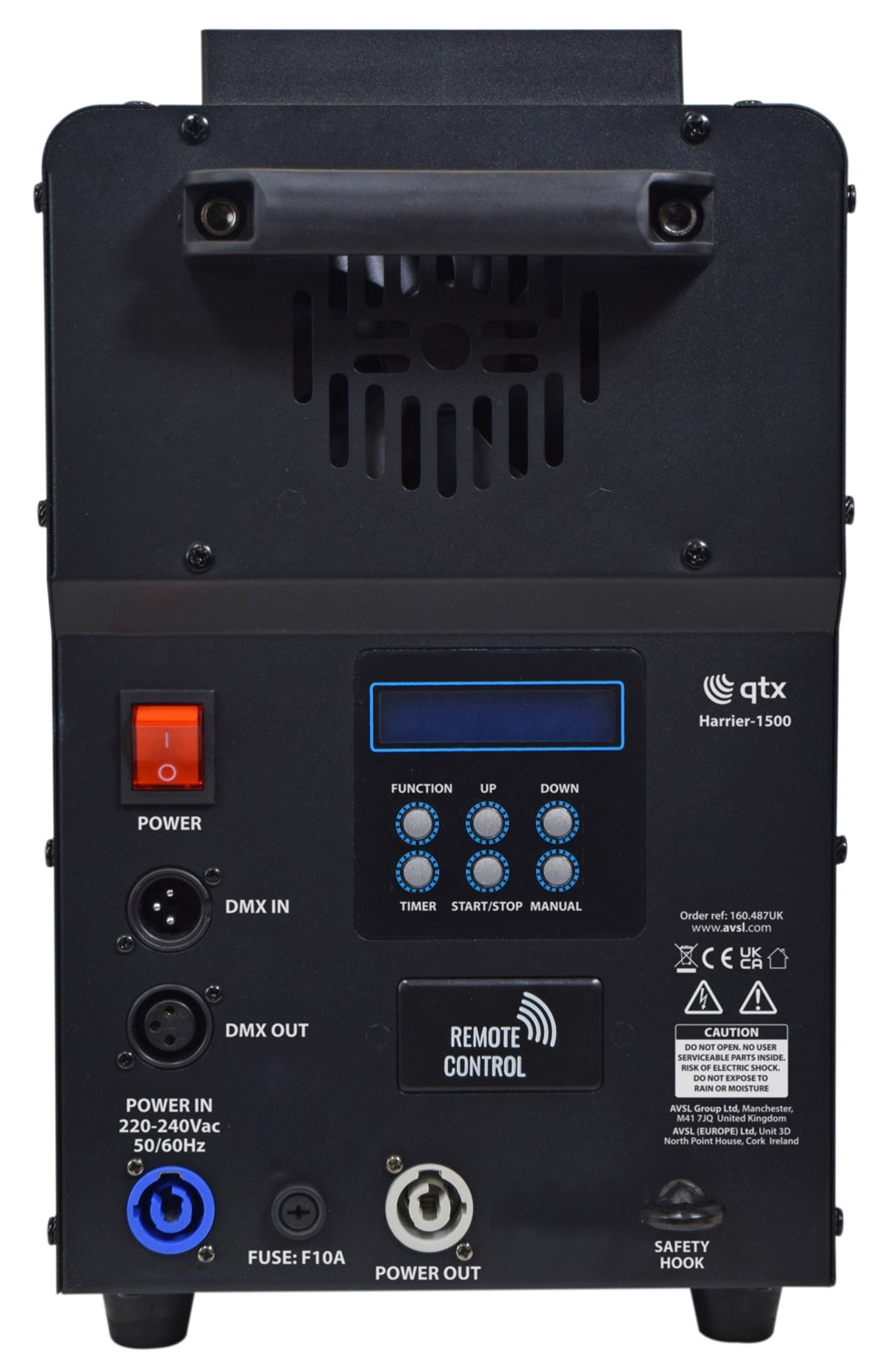 1500W Vertical Fog Machine with LED FX