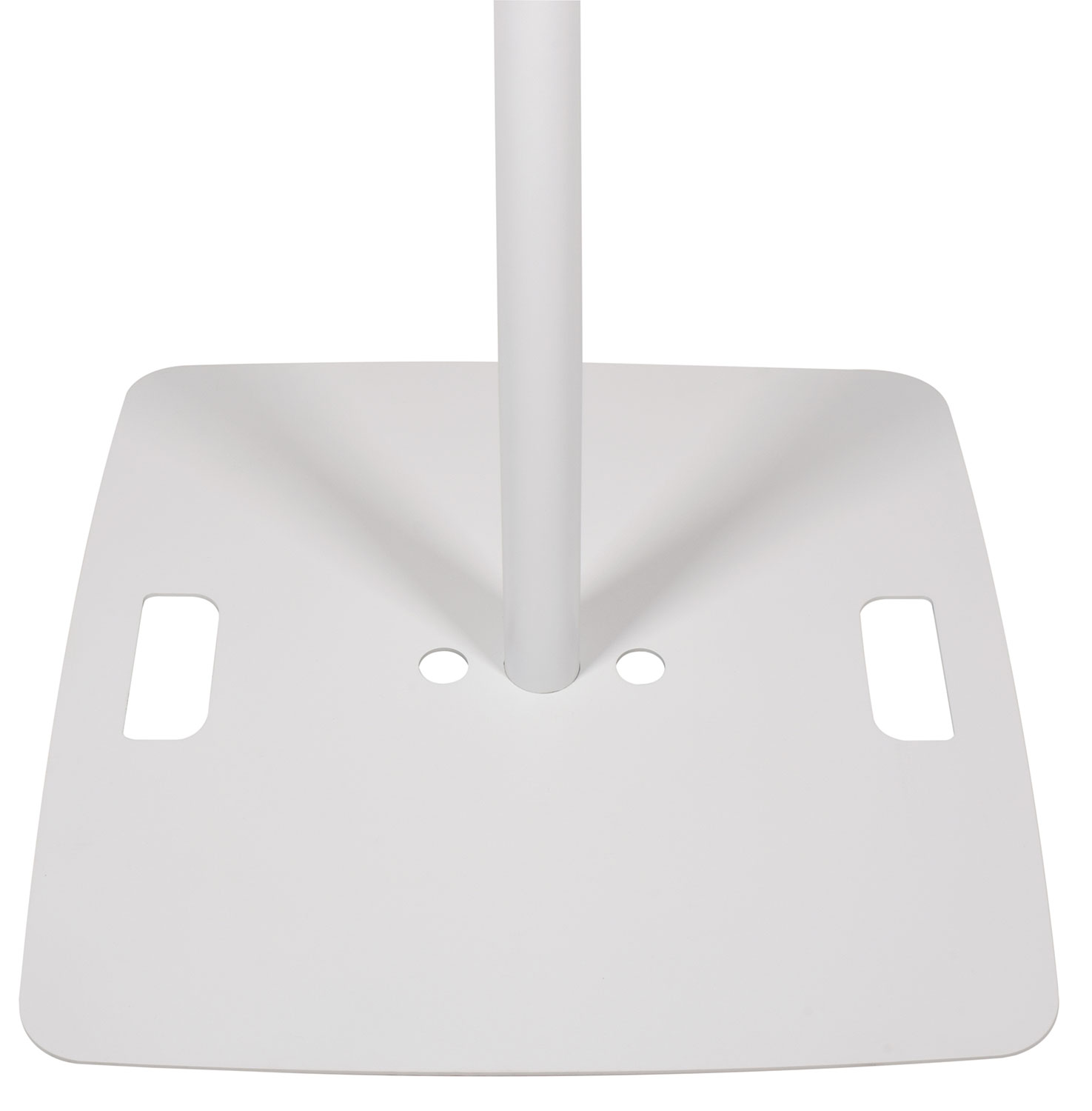 White Speaker Stand with Base Plate