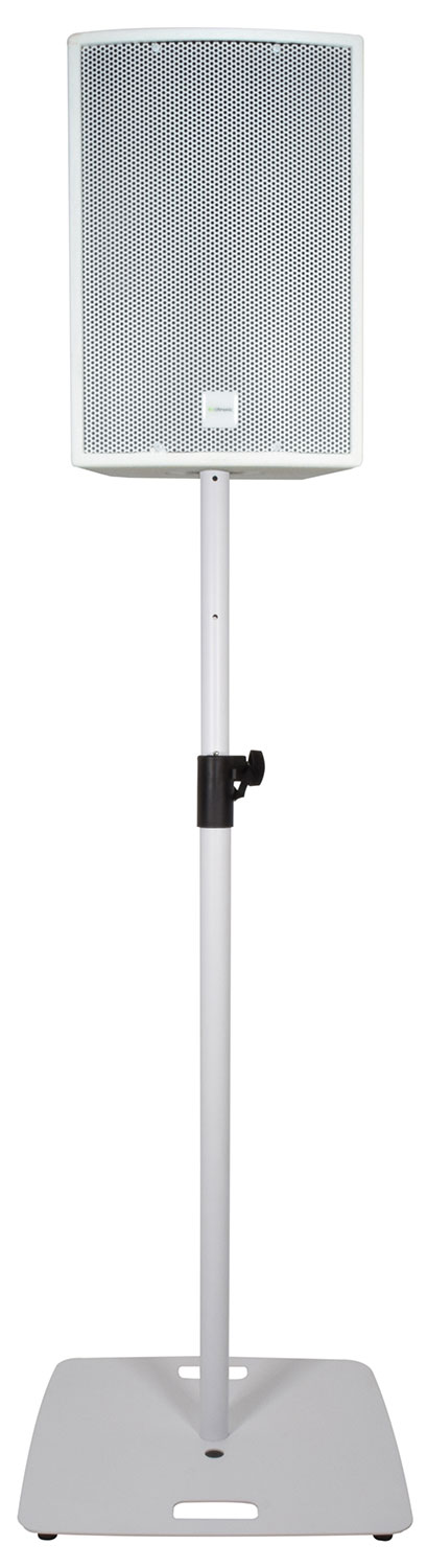 White Speaker Stand with Base Plate