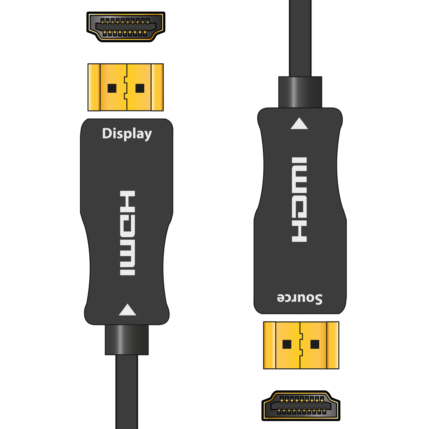 UHD 4K Fibre Optics HDMI Lead (Various Lengths)