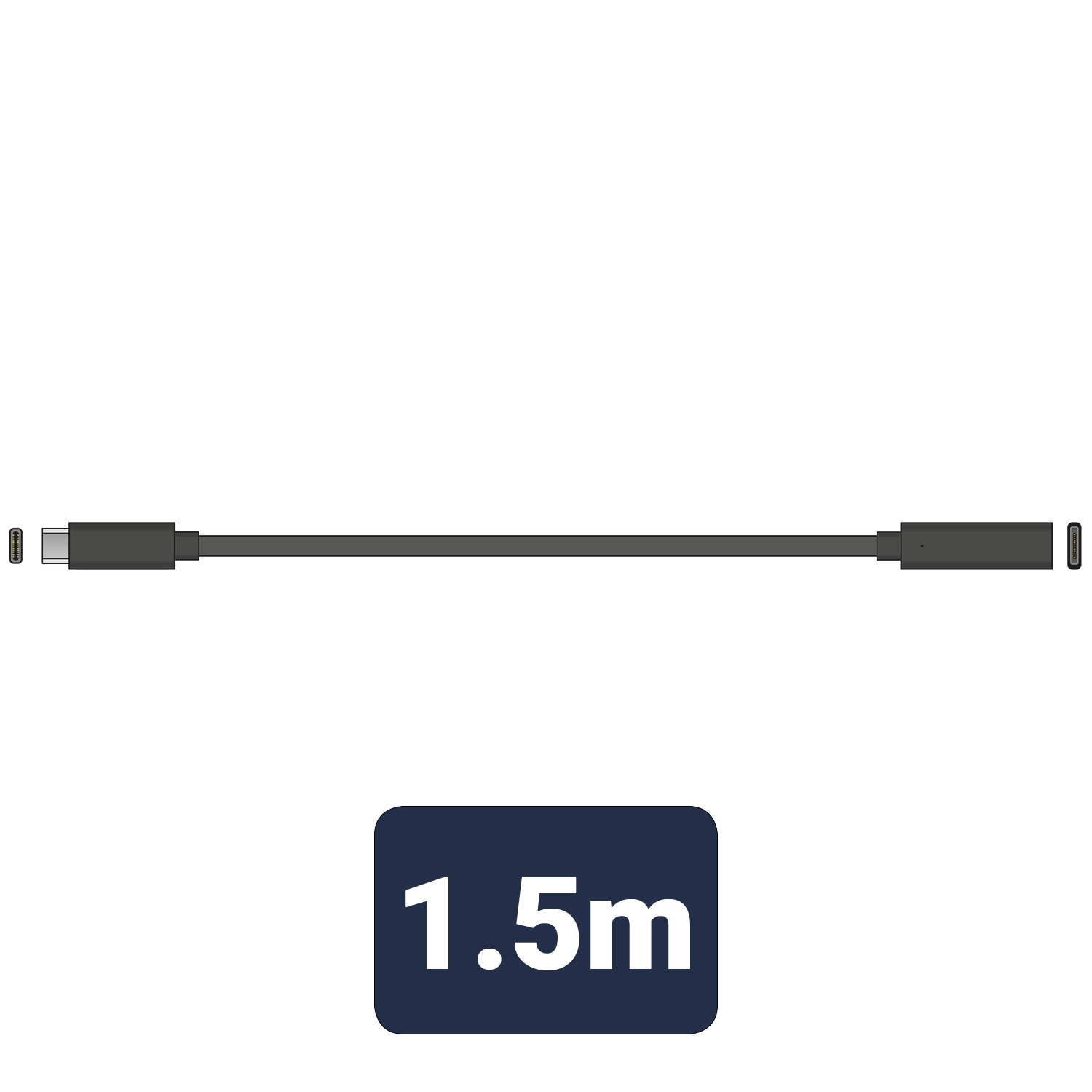 USB-C to USB-C Socket Lead (1.5M)