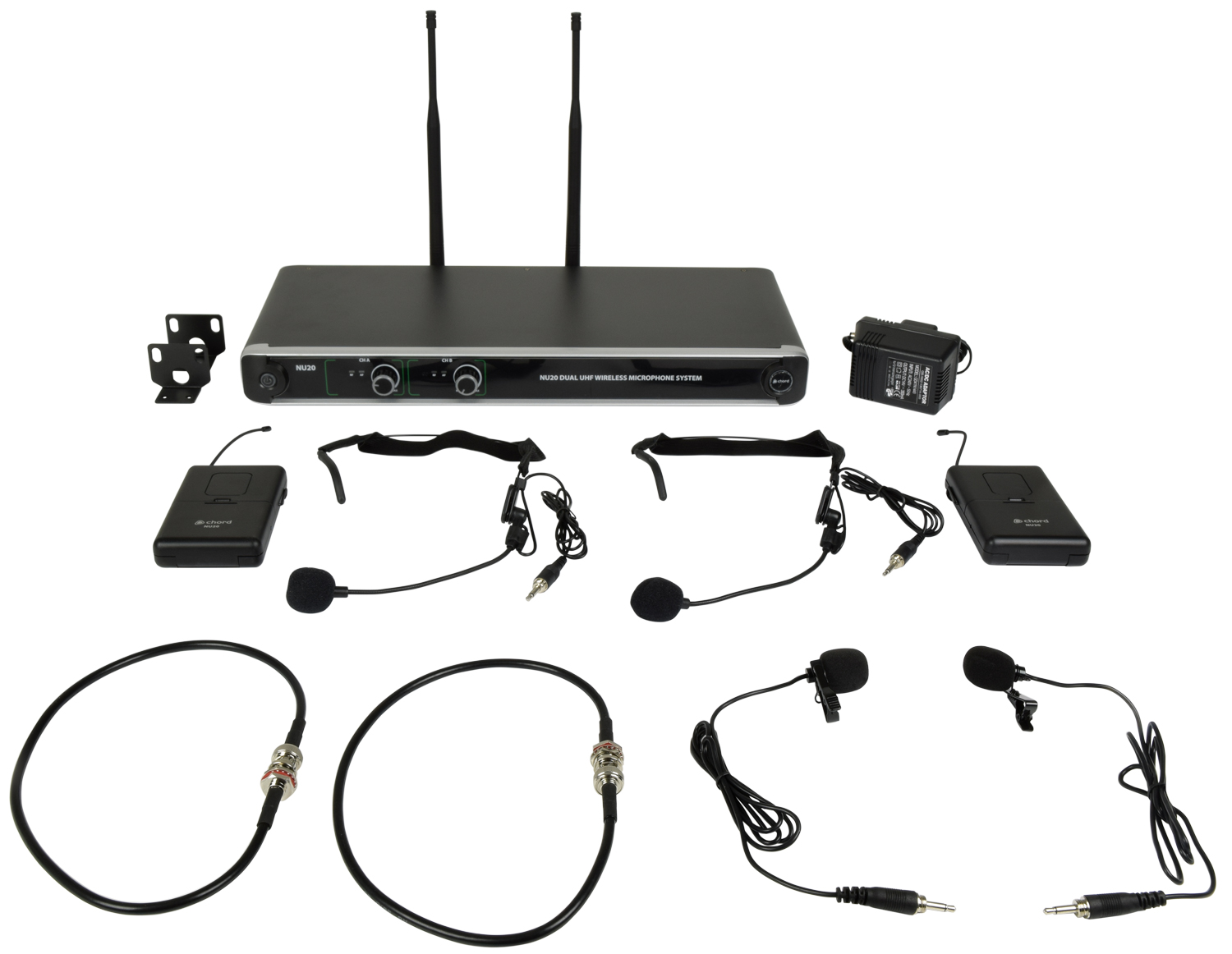 Dual Beltpack Wireless Microphone System