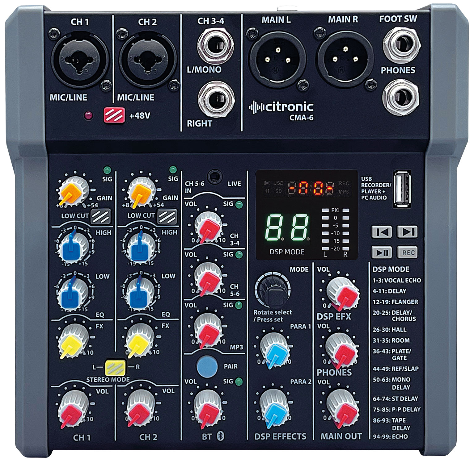 Citronic CMA-6 Desktop Mixer