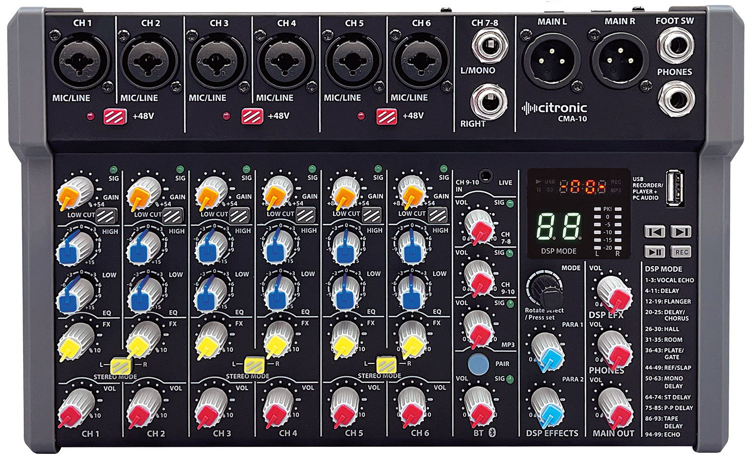 Citronic CMA-10 Desktop Mixer
