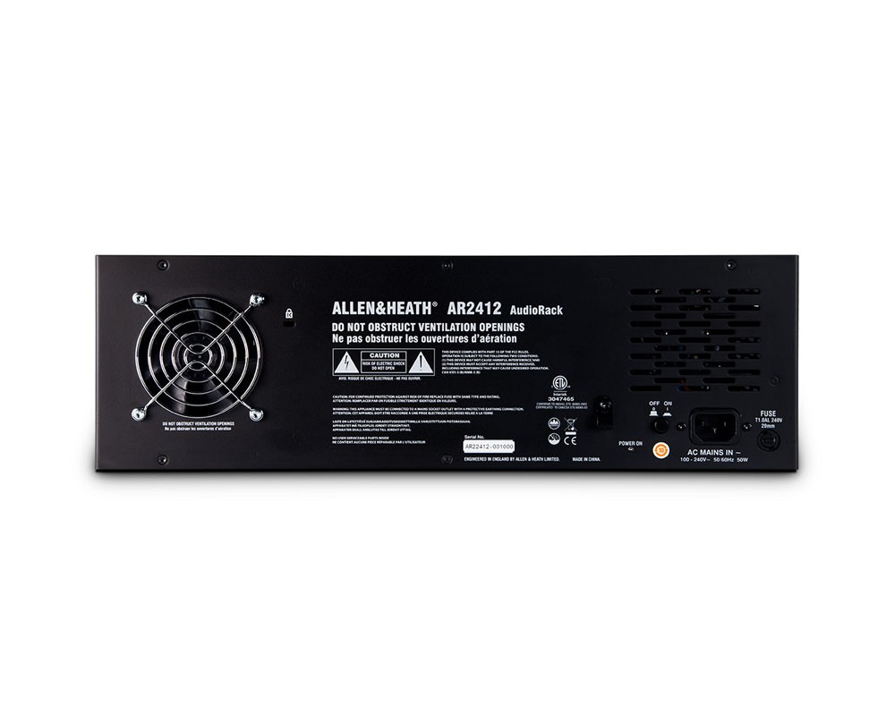 Allen & Heath AR2412 AudioRack 24in/12out