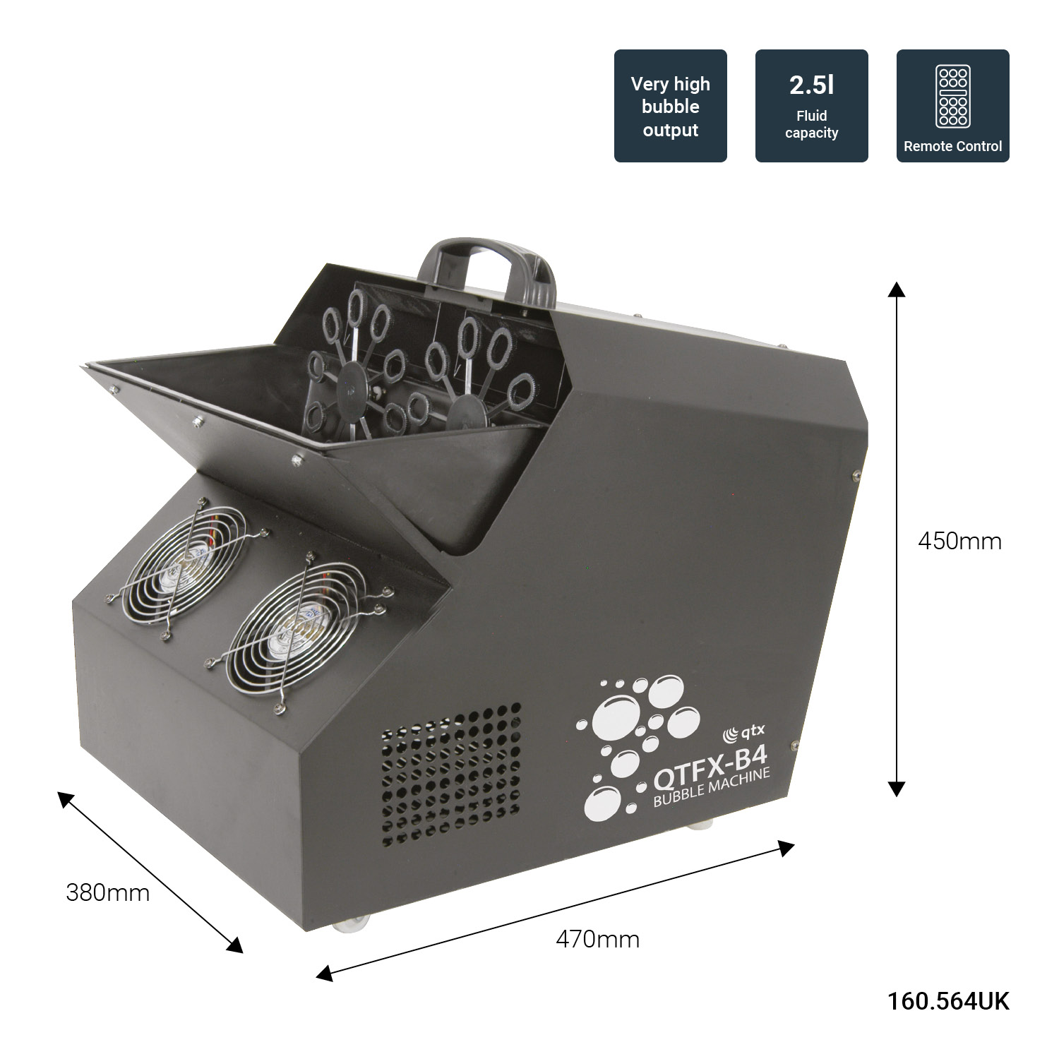 Dual Output Bubble Machine