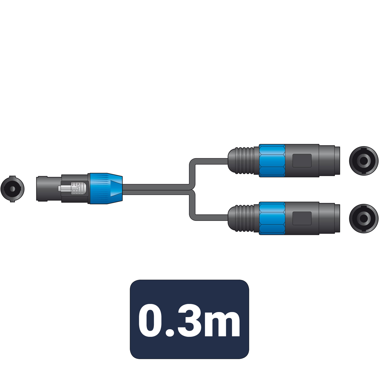 Speaker Splitter Lead (0.3M)
