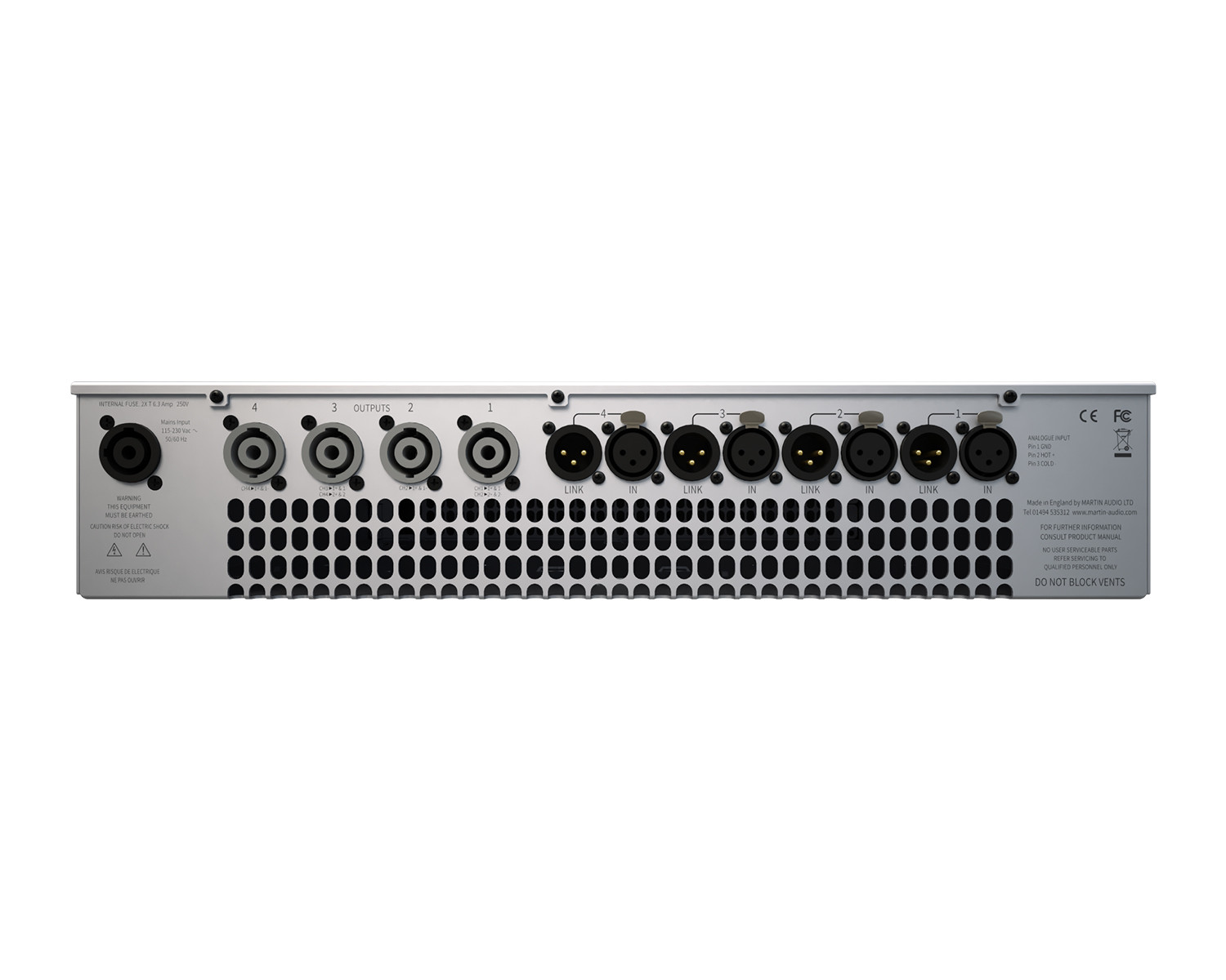 Martin Audio VIA2004 4-Channel Class D Amplifier