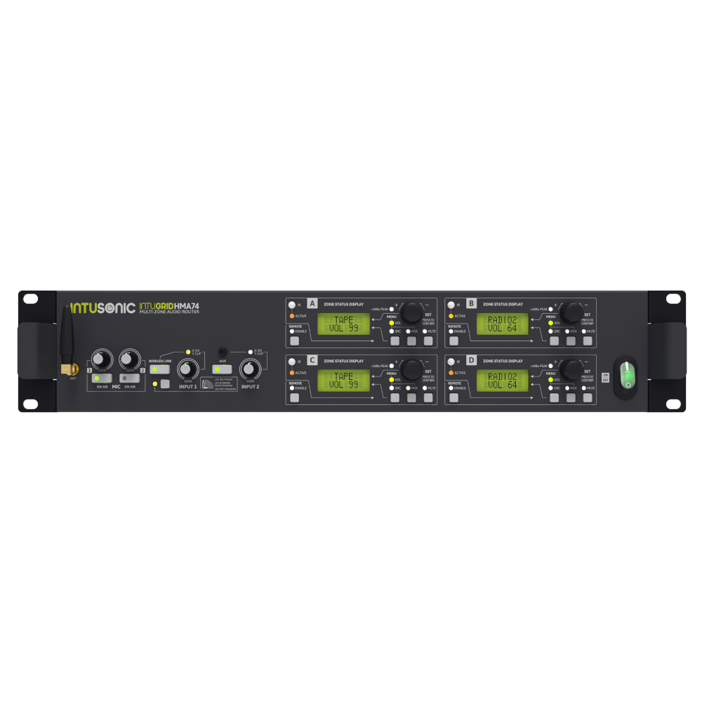 Intusonic HMA74 4-Zone Audio Router