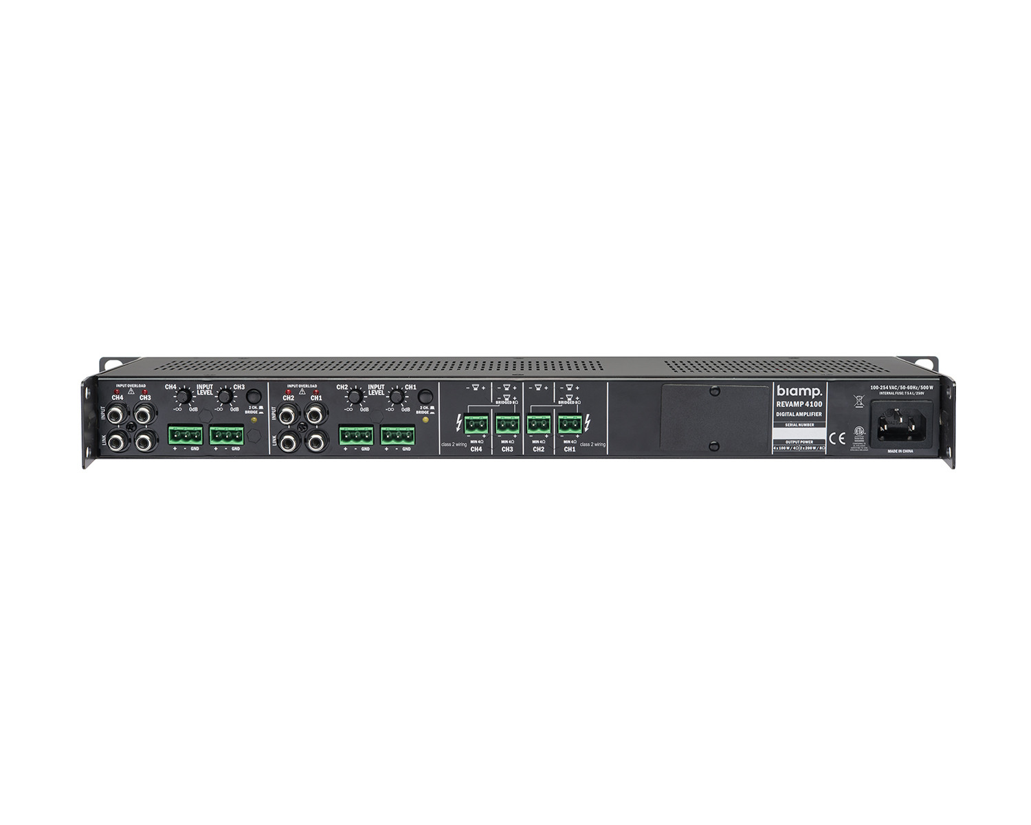 Biamp Revamp 4100 4 Channel Amplifier