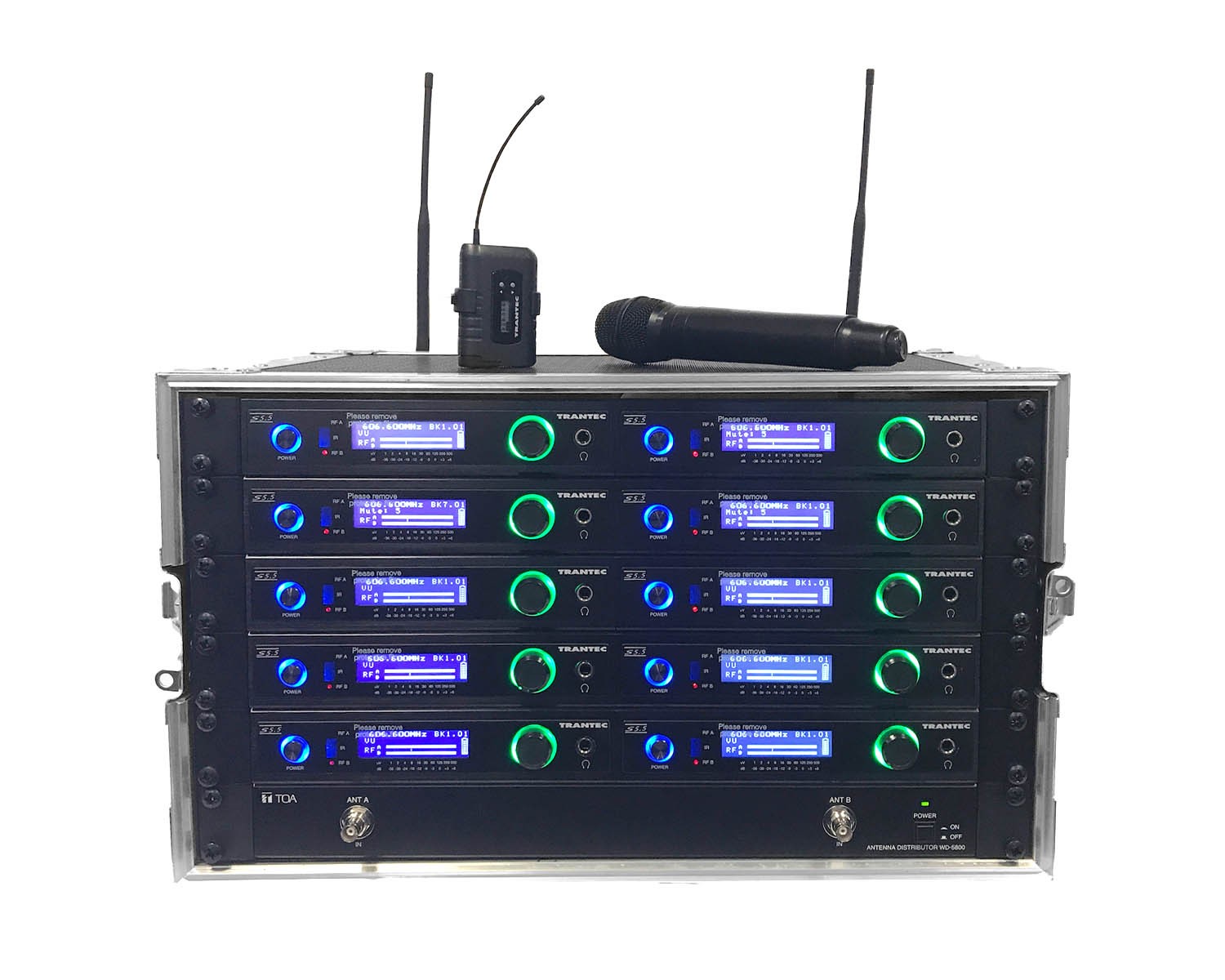 Trantec S5.5L RACK10 CH38 Wireless Microphone System
