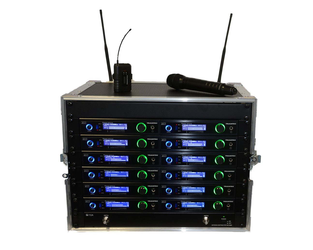 Trantec S5.5L RACK12 CH38 Wireless Microphone System