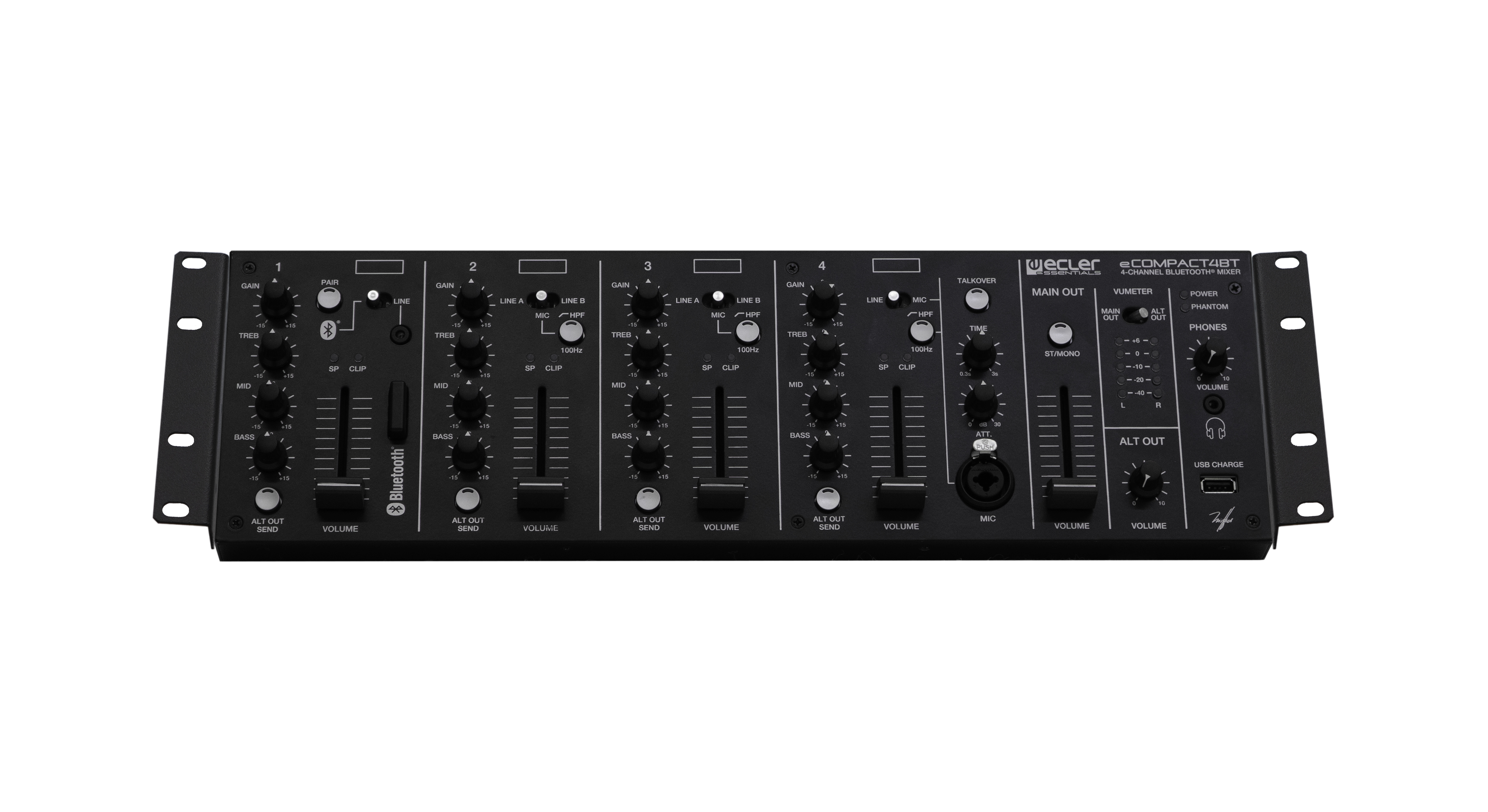 Ecler eCompact 4BT Rackmount Mixer