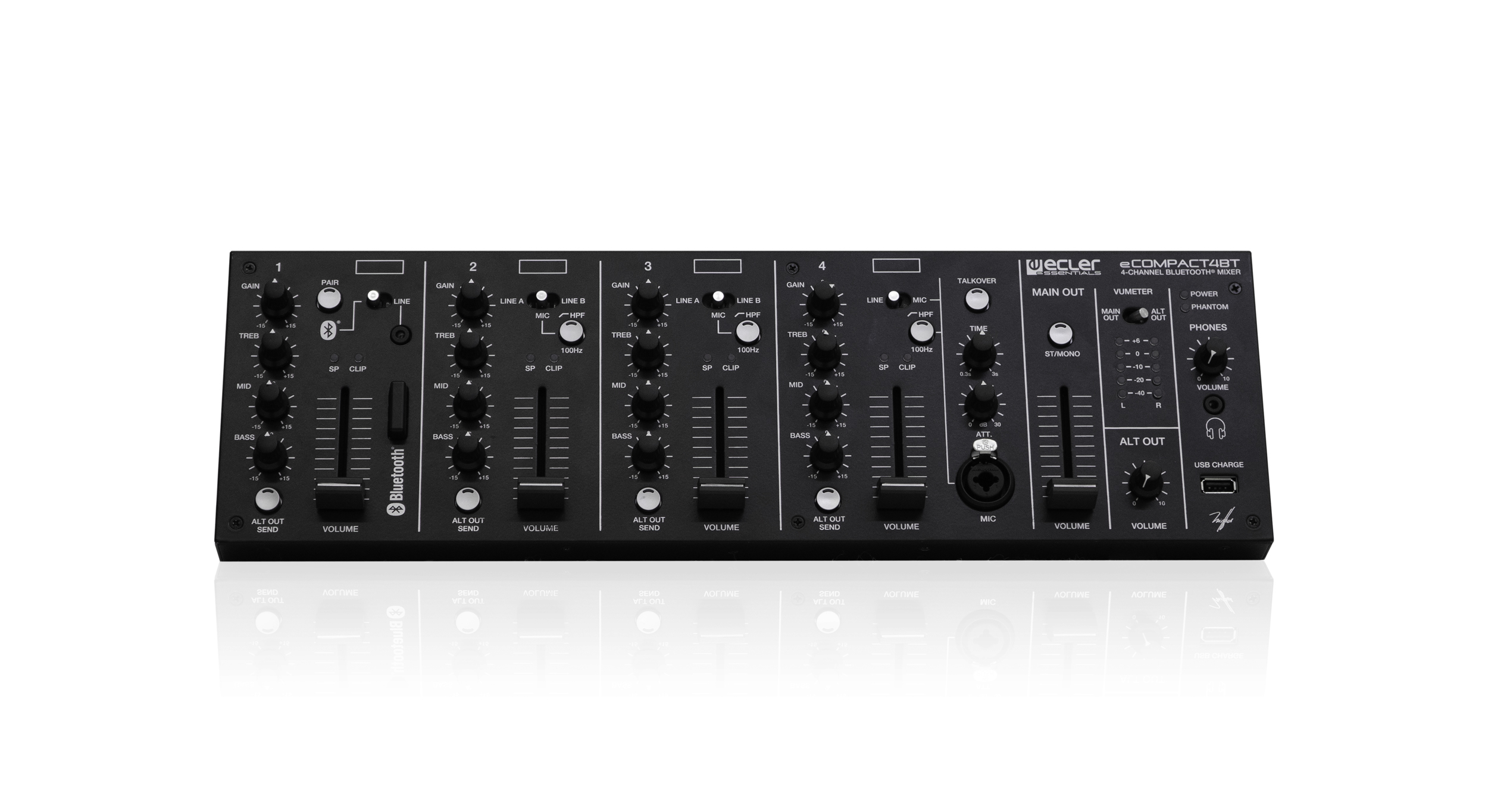 Ecler eCompact 4BT Rackmount Mixer